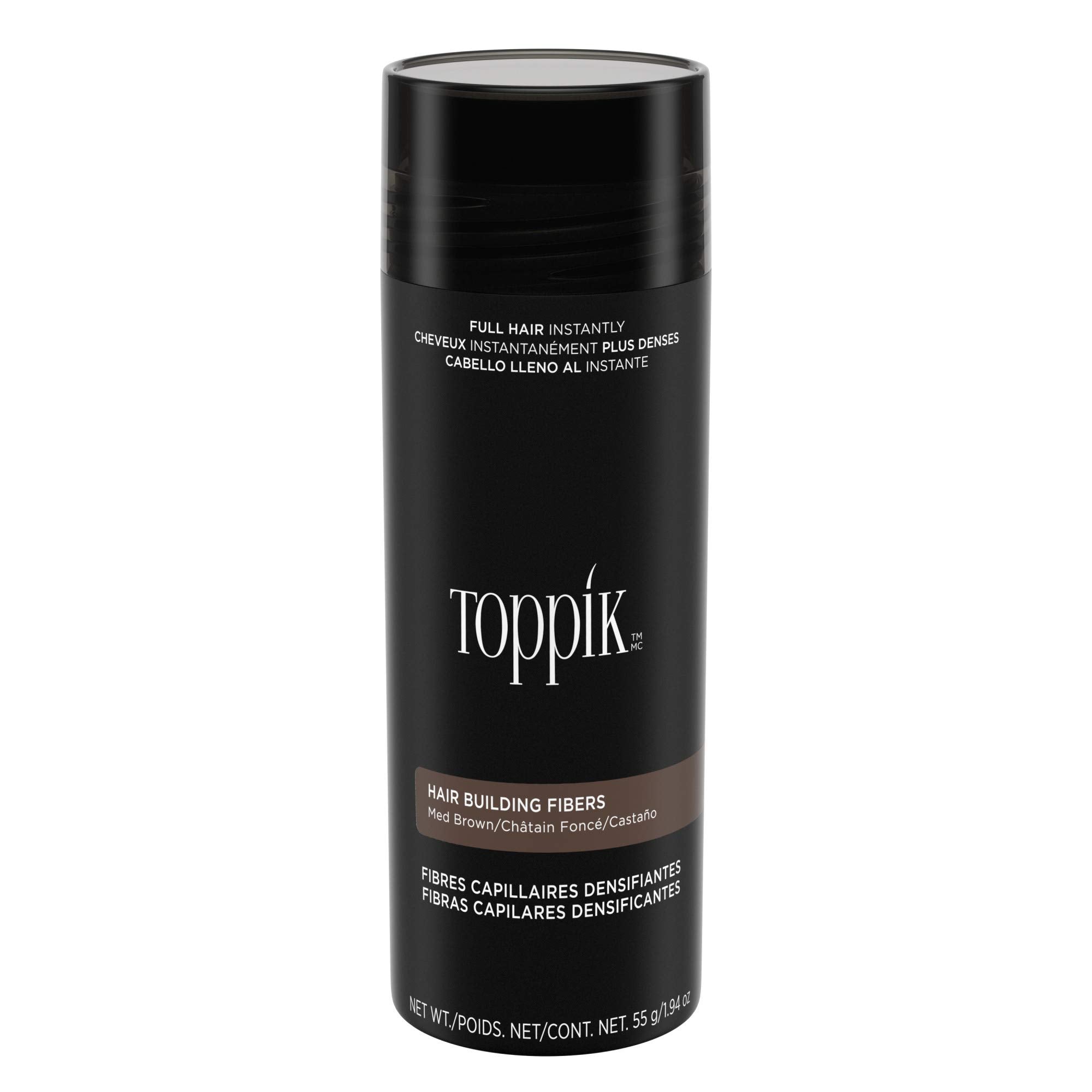 Toppik Hair Building Fibers Spray (Medium Brown, 1.94 oz)